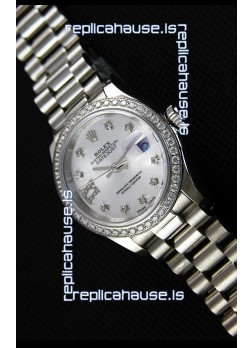 Rolex Datejust Ladies Star Diamonds Markers Swiss Watch CAL.2236 Movement 1:1 Mirror Replica