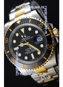 Rolex Submariner Date Ceramic Two Tone 116613 - Replica 1:1 Mirror - Ultimate 904L Steel Watch 