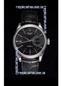 Rolex Cellini Date Ref#50519 Replica 1:1 Mirror 904L Steel Watch Black Dial