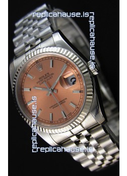 Rolex Datejust Japanese Replica Watch - Champange Dial in 36MM with Jubilee Strap