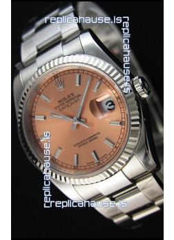 Rolex Datejust Japanese Replica Watch - Champange Dial in 36MM with Oyster Strap