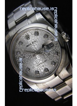 Rolex Datejust Japanese Replica Watch - Silver Dial in 36MM with Oyster Strap