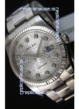 Rolex Datejust Japanese Replica Watch - Silver Dial in 36MM with Oyster Strap