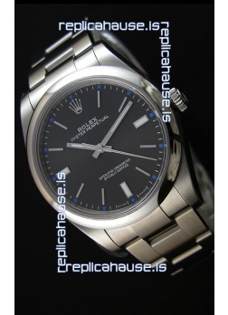 Rolex Oyster Perpetual Japanese Replica Watch - Black Dial in 39MM Casing