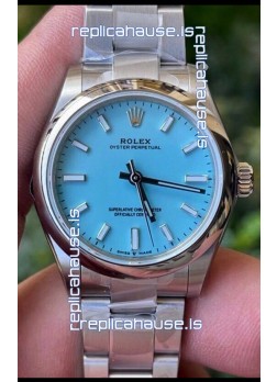 Rolex Oyster Perpetual REF#277200 31MM Swiss Movement Swiss Replica Blue Dial 904L Steel 1:1 Mirror Replica Watch