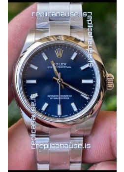 Rolex Oyster Perpetual REF#277200 31MM Swiss Movement Swiss Replica Blue Dial 904L Steel 1:1 Mirror Replica Watch