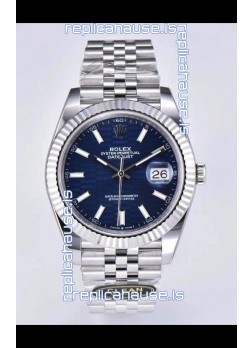 Rolex Datejust Cal.3235 Movement 1:1 Mirror Replica 904L Steel 41MM - Blue Fluted Motif Dial