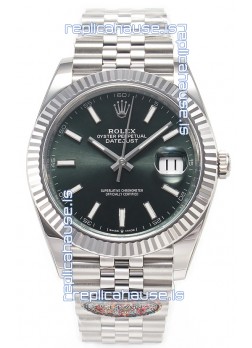 Rolex Datejust 126334 41MM Cal.3135 72 Hours Power Green Dial 1:1 Mirror Replica in 904L 