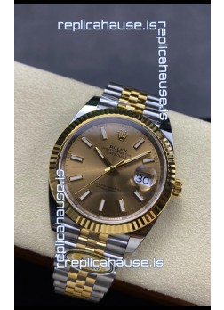 Rolex Datejust M126333 41MM ETA3235 72 Hours Power Gold Dial Jubilee 1:1 Mirror Replica Yellow Gold 904L Steel