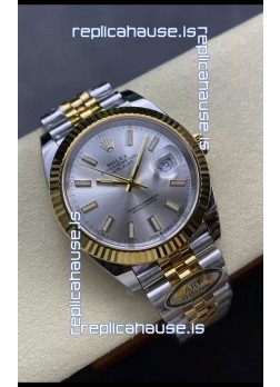 Rolex Datejust M126333 41MM ETA3235 72 Hours Power Steel Dial Jubilee 1:1 Mirror Replica Yellow Gold 904L Steel