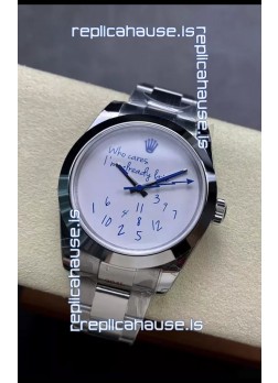 Rolex Datejust 41MM "Who Cares I'm already Late" Dial in Swiss Automatic Movement 