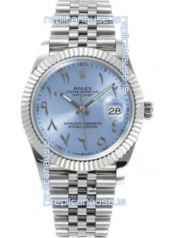 Rolex Datejust M126300 41MM ETA3235 Ice Blue Arabic Dial - 904L Steel Casing 