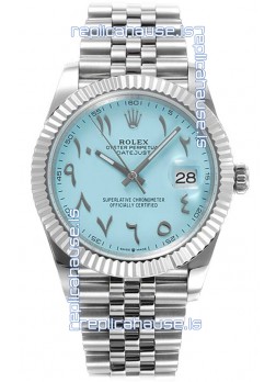 Rolex Datejust M126300 41MM ETA3235 Tiffany Blue Arabic Dial - 904L Steel Casing 