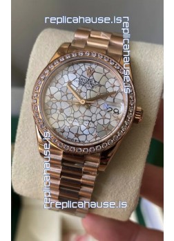 Rolex Datejust M278248 31MM Swiss Replica in Gold - Motif Dial 1:1 Mirror Quality