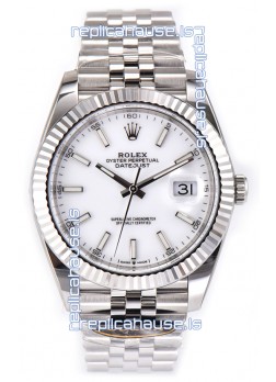 Rolex Datejust 126334 41MM ETA3235 72 Hours Power White Dial Jubilee 1:1 Mirror Replica