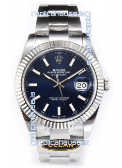 Rolex Datejust 126334 41MM ETA3235 72 Hours Power Blue Dial Oyster 1:1 Mirror Replica