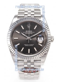 Rolex Datejust 126334 41MM ETA3235 72 Hours Power Grey Dial Oyster 1:1 Mirror Replica