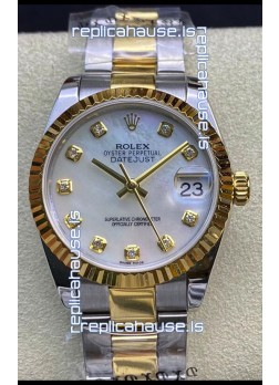 Rolex Datejust 278273 31MM Swiss Replica in 904L Steel in White Pearl Dial - 1:1 Mirror Replica