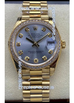 Rolex Datejust 31MM Swiss Watch in 904L Steel Yellow Gold Watch 1:1 Mirror Replica