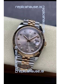 Rolex Datejust Cal.3235 Movement 1:1 Mirror Replica 904L Steel 41MM - Two Tone Rose Gold 