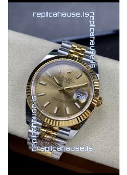 Rolex Datejust 126333 41MM Cal.3235 Swiss 1:1 Mirror Replica Watch in 904L Gold Dial