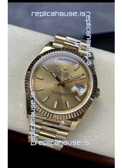 Rolex Day Date Presidential 18K Rose Gold Watch 40MM - Gold Dial 1:1 Mirror Quality