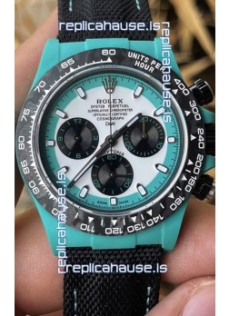 Rolex Cosmograph Daytona DiW CELESTE INVERT Edition Carbon Fiber Watch - Cal.4130 Movement