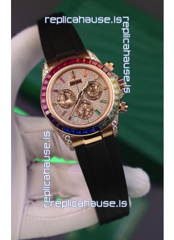 Rolex Daytona Super Clone 116595RBOW Rose Gold 1:1 Mirror Cal.4131 Movement Repllica Watch 