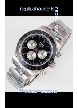 Rolex Daytona Super Clone BLAKEN Paul Newman Black Dial Swiss Replica Watch - 4130 Movement