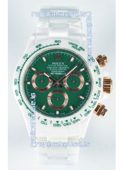 Rolex Daytona AET Remould Dark Green Dial Full Ceramic Strap Watch in Cal.4130 Movement