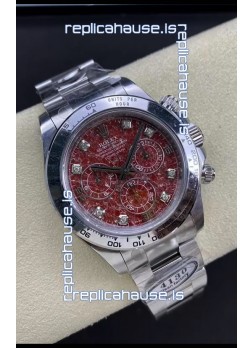 Rolex Cosmograph Daytona Grossular Rubellite Dial Original Cal.4130 Movement - 904L Steel Watch