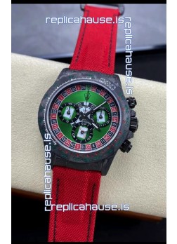 Rolex Daytona DiW NTPT Carbon Lucky Player Casino Swiss Replica Watch 1:1 Mirror Replica