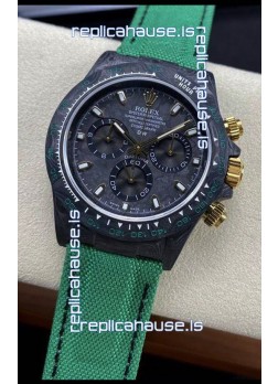 Rolex Daytona DiW Edition "All Black/Green" Watch - Forged Cabon Casing 1:1 Mirror Replica
