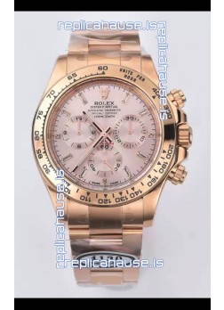 Rolex Cosmograph Daytona M116515ln-0061 Rose Gold Sundust Dial Original Cal.4130 Movement - 904L Steel Watch