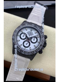 Rolex Daytona DiW Edition "All Black/White" Watch - Forged Cabon Casing 1:1 Mirror Replica