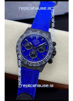 Rolex Daytona DiW Miami Blue Edition Watch - Forged Cabon Casing 1:1 Mirror Replica