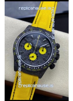 Rolex Daytona DiW Lemon Carbon Edition Watch - Forged Cabon Casing 1:1 Mirror Replica