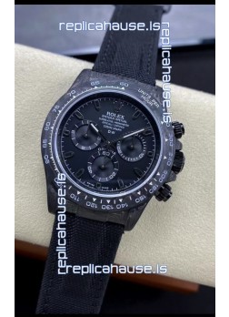 Rolex Daytona DiW All Black Edition Watch - Forged Cabon Casing 1:1 Mirror Replica