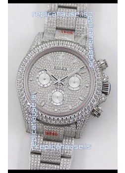 Rolex Cosmograph Daytona 904L Steel ICED OUT Cal.4130 Movement - 904L Steel Watch
