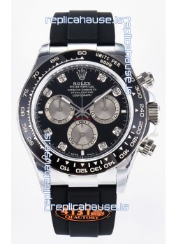 Rolex Cosmograph Daytona 126519LN Black Diamonds Markers Dial Cal.4131 Movement 