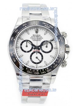 Rolex Cosmograph Daytona Panda 126500 White Dial Cal.4131 Movement - 904L Steel Watch