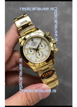 Rolex Cosmograph Daytona M126518 Yellow Gold Casing and White Dial Original Cal.4131 Movement