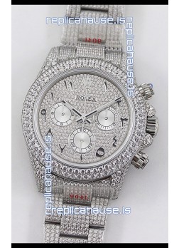 Rolex Cosmograph Daytona 904L Steel ICED OUT Cal.4130 Movement - 904L Steel Watch