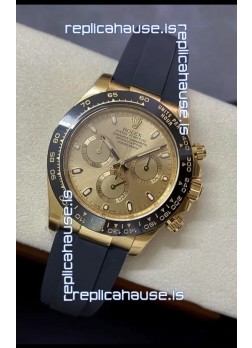 Rolex Cosmograph Daytona 116518LN-0037 Yellow Gold Original Cal.4130 Movement - 904L Steel Watch