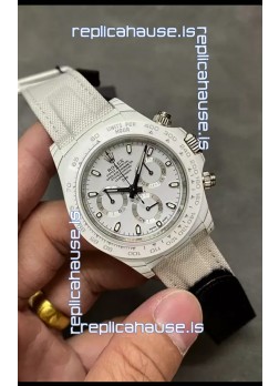 Rolex Cosmograph Daytona DiW Edition White Carbon Fiber Watch - Cal.4130 Movement 