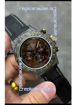 Rolex Cosmograph Daytona DiW COLOR CHANGING Edition Brown Gold Carbon Fiber Replica Watch 