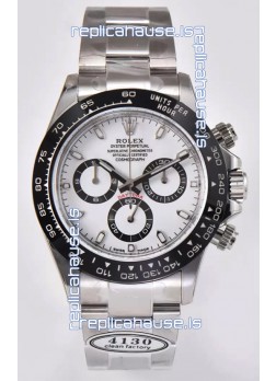 Rolex Cosmograph Daytona M116500LN Original Cal.4130 Movement - 904L Steel Watch in White Dial