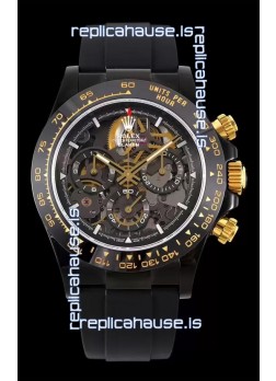 Rolex Daytona Blaken Black 1:1 Swiss Mirror Replica Skeleton Dial Cal.4130 Movement