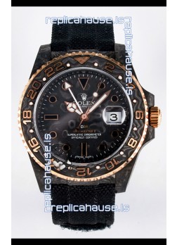 Rolex GMT Masters II Super Clone DiW Edition Swiss Replica Lightweight Carbon Casing Watch 