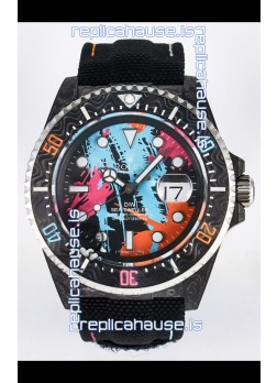 Rolex GMT Masters II Super Clone DiW Edition Swiss Replica Lightweight Carbon Casing Watch 
